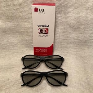 2 Pack LG Cinema 3D Glasses